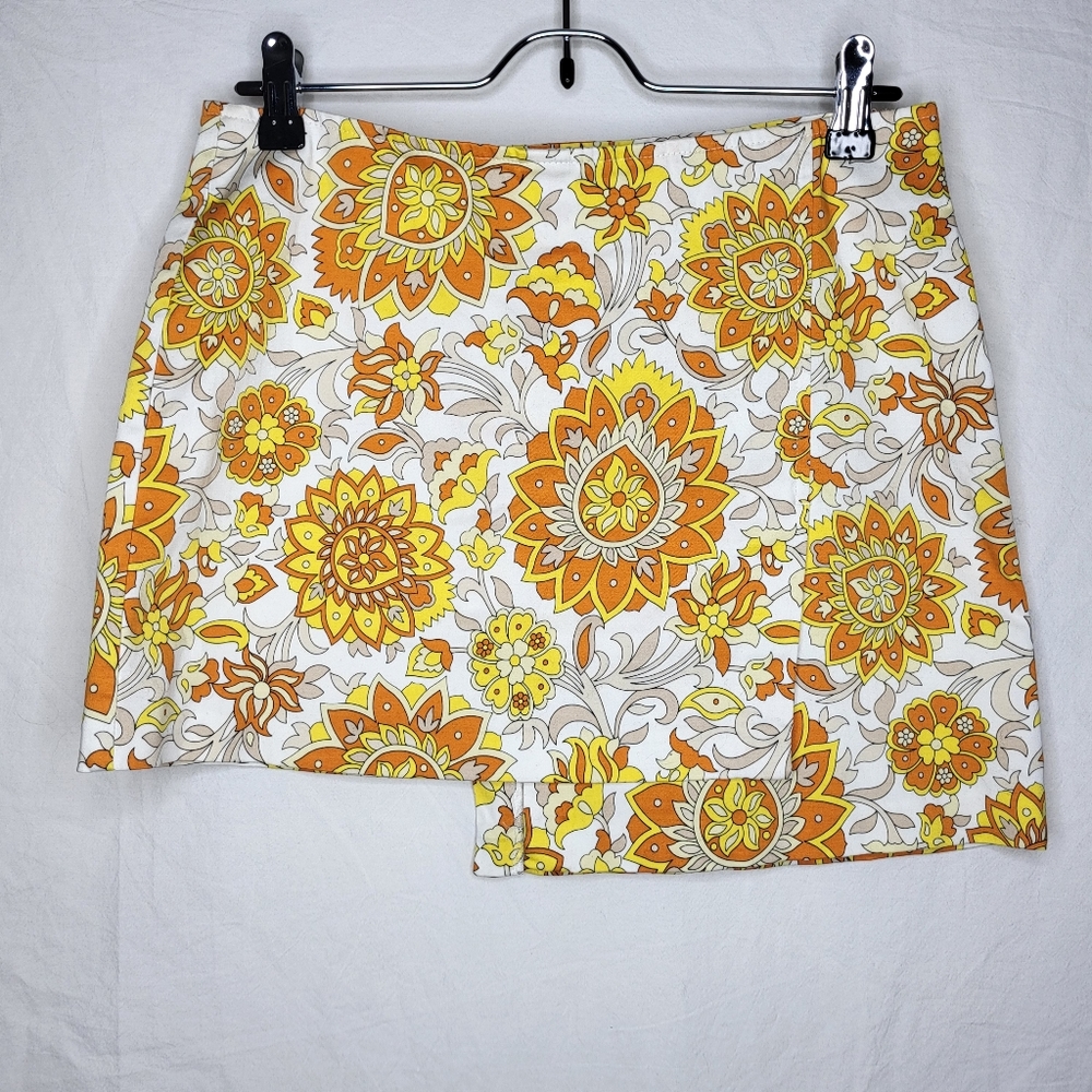 Sisley Funky Printed Mini Skirt